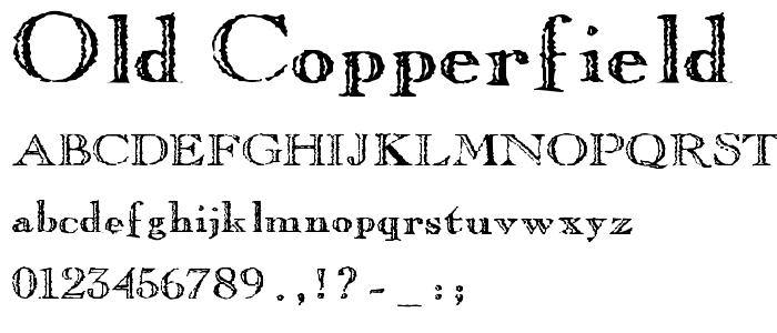 Old Copperfield font